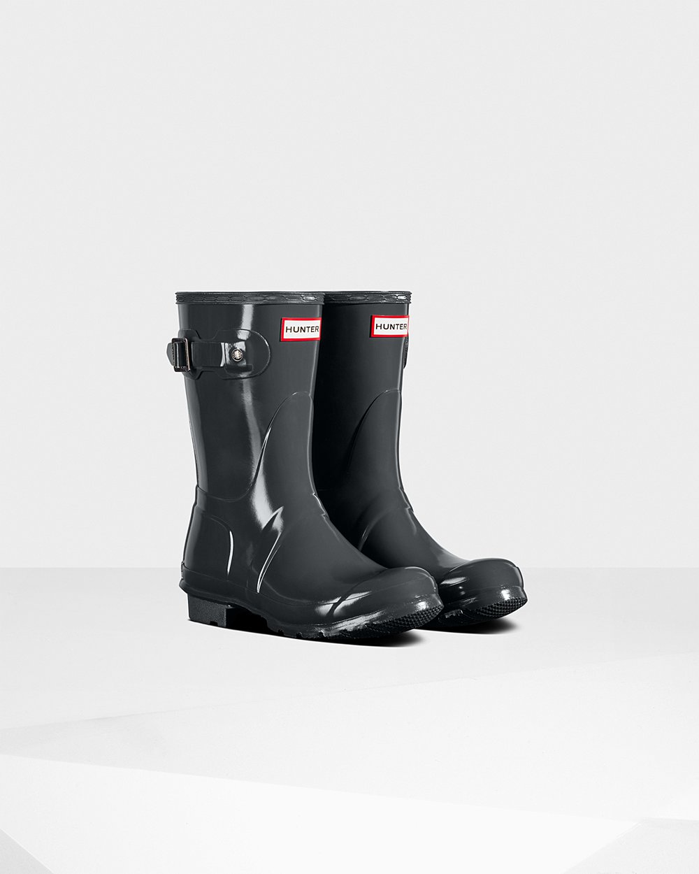 Hunter Original Gloss For Women - Short Rain Boots Deep Green | India NGBKH0628